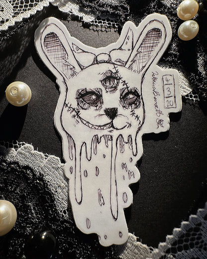 Beheaded Bunny Sticker