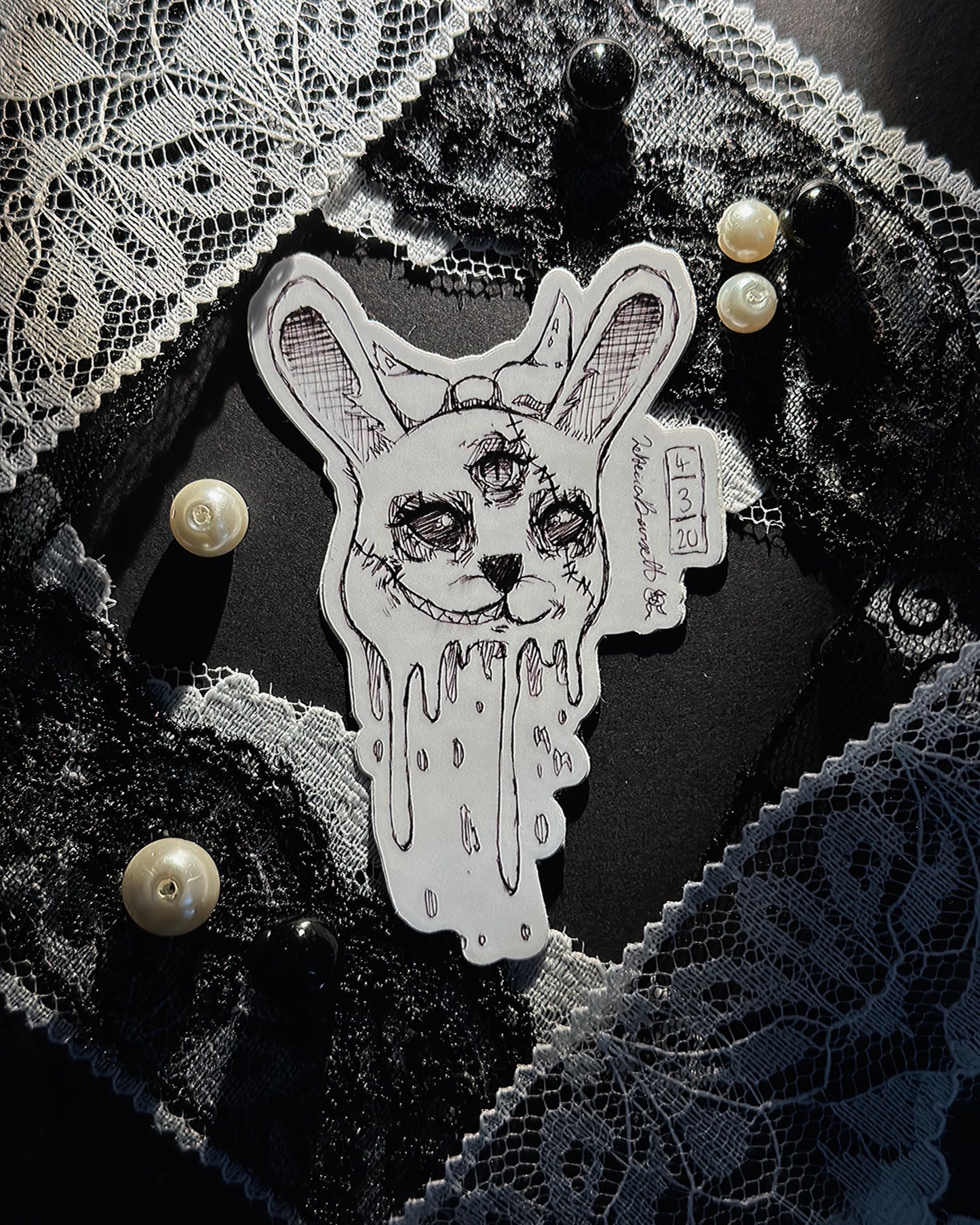 Beheaded Bunny Sticker