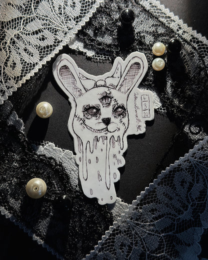 Beheaded Bunny Sticker