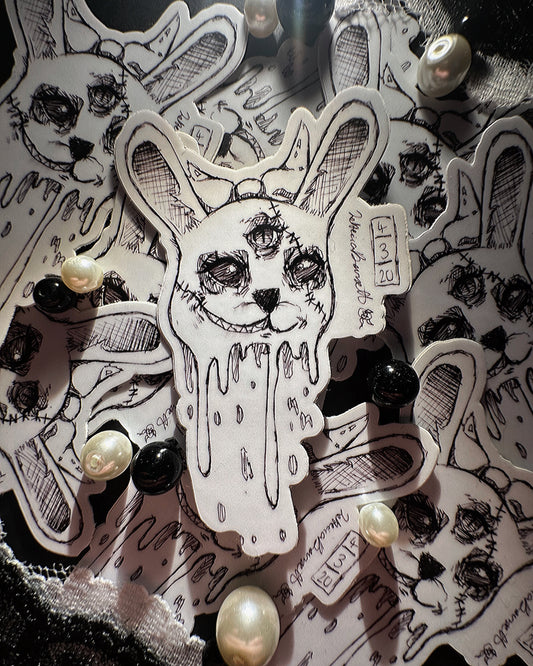 Beheaded Bunny Sticker