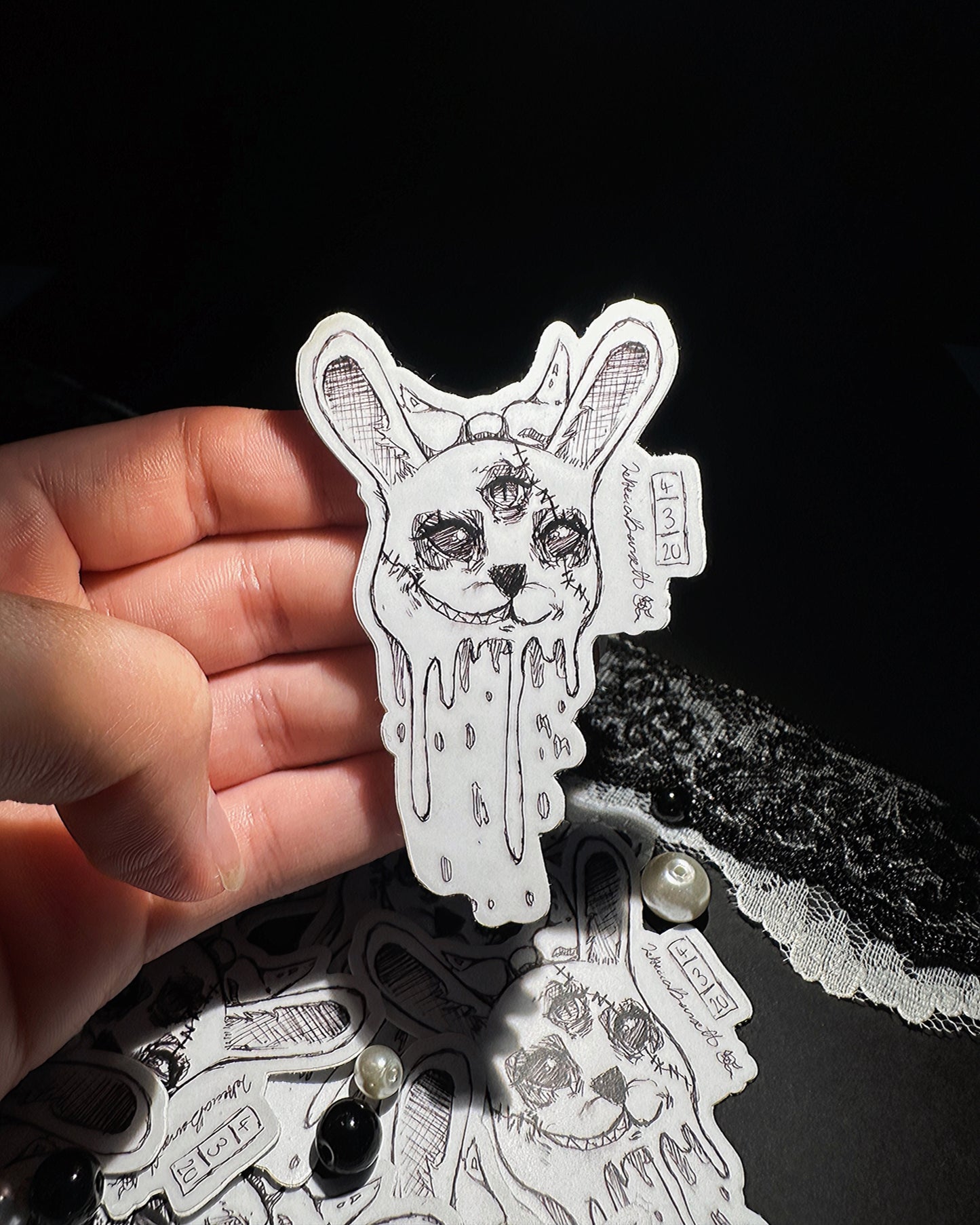 Beheaded Bunny Sticker